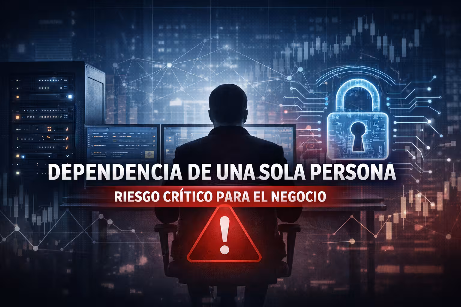 Continuidad del negocio vulnerable por dependencia de una sola persona con accesos y procesos críticos